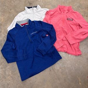 Vineyard Vines Bundle of 3 Sweatshirt Performance Long Sleeve Shirts Boys 6